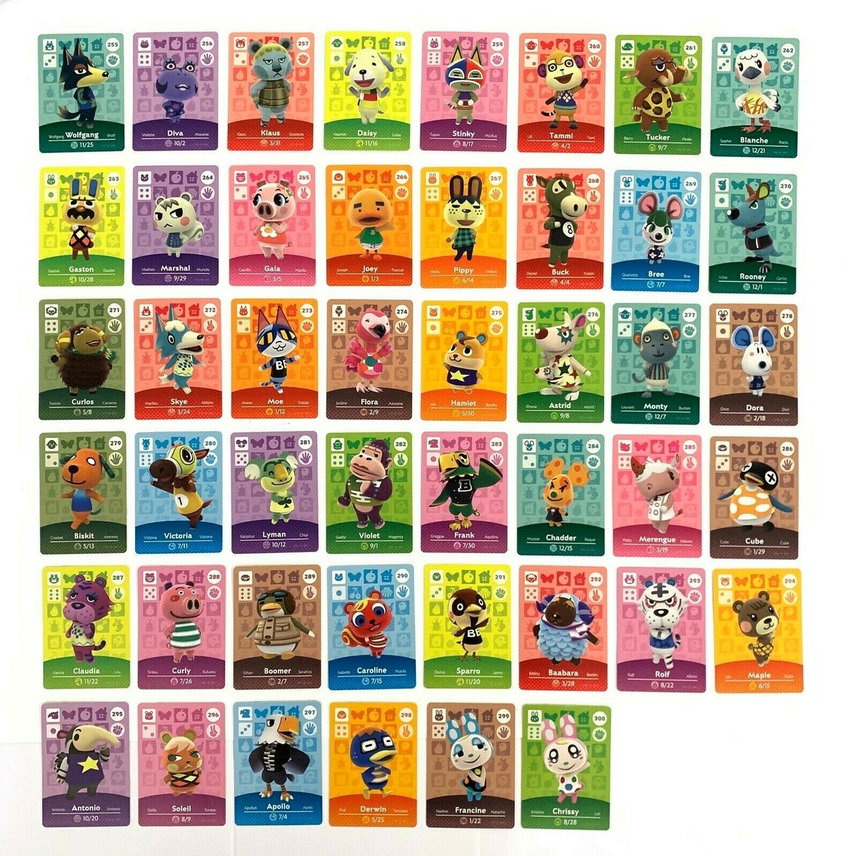 Authentic Individual Animal Crossing Amiibo Cards - Series 3 (#201