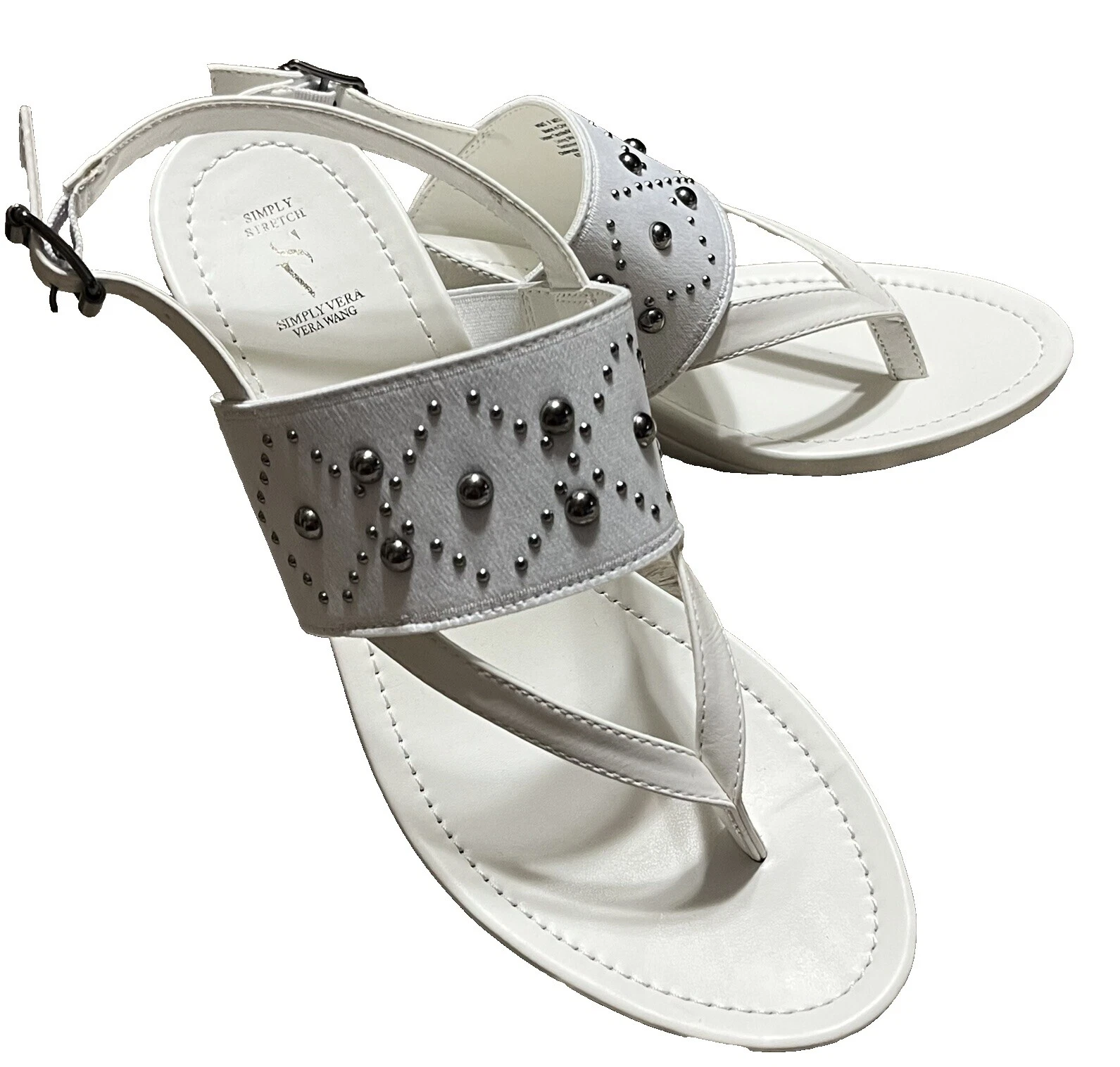 Sandálias femininas Simply Vera Vera Wang wedge sólida