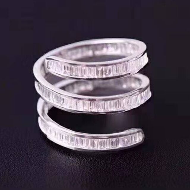 2Ct Natural 14K White Gold Cocktail Diamond Ring RU239-14-7-25