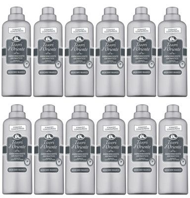 TESORI D´ORIENTE Muschio Bianco Weichspüler Konzentrierte Formel  12 x 760 ml