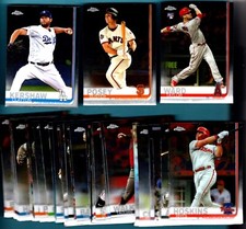 2019 Topps Chrome base Baseball  40 CARD LOT