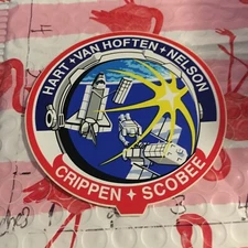 Official NASA STS-41-C Sticker Decal Vintage 3/3/24