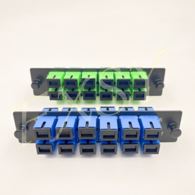 LGX Fiber Optic Adapter Panel 12 SC UPC APC Simplex SM OS2 Compatible COMMSCOPE