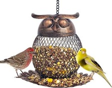 Outdoor Garden Wild Bird Feeder Hanging Feeders Heavy Duty Copper Metal Mesh