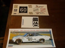 E.J. Trivette #09 1967 Chevrolet Chevelle 1/24th scale decals LoboGraphix