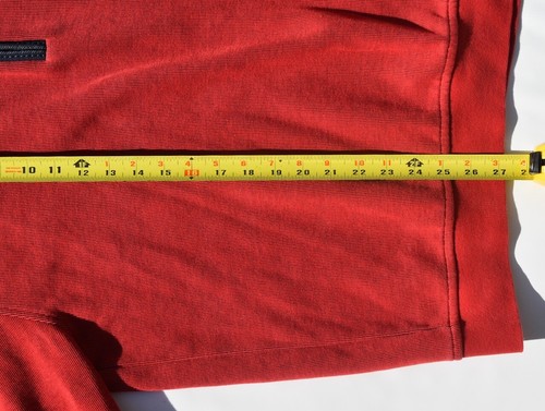 Bugatti Sweater Adult Size XL 1/4 Zip Jumper Jacket Red Blue Cotton Blend Mens - Picture 7 of 15