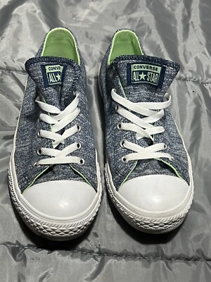 Converse All Star Sneakers Womens Size 5 Heather Blue/White Textile Lace-Tie