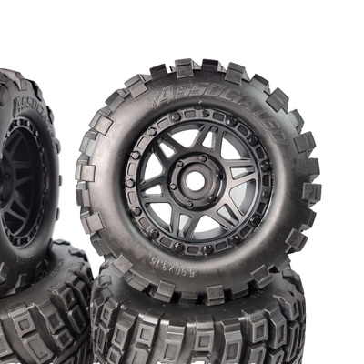Team Associated 7842 TRK Front Wheels (White) - Replacement RC Car Parts | One-Piece Wheels For Associated Vehicles
