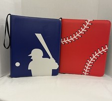 Lot Of 2 Baseball Trading Card Collection Binders No Sleeves