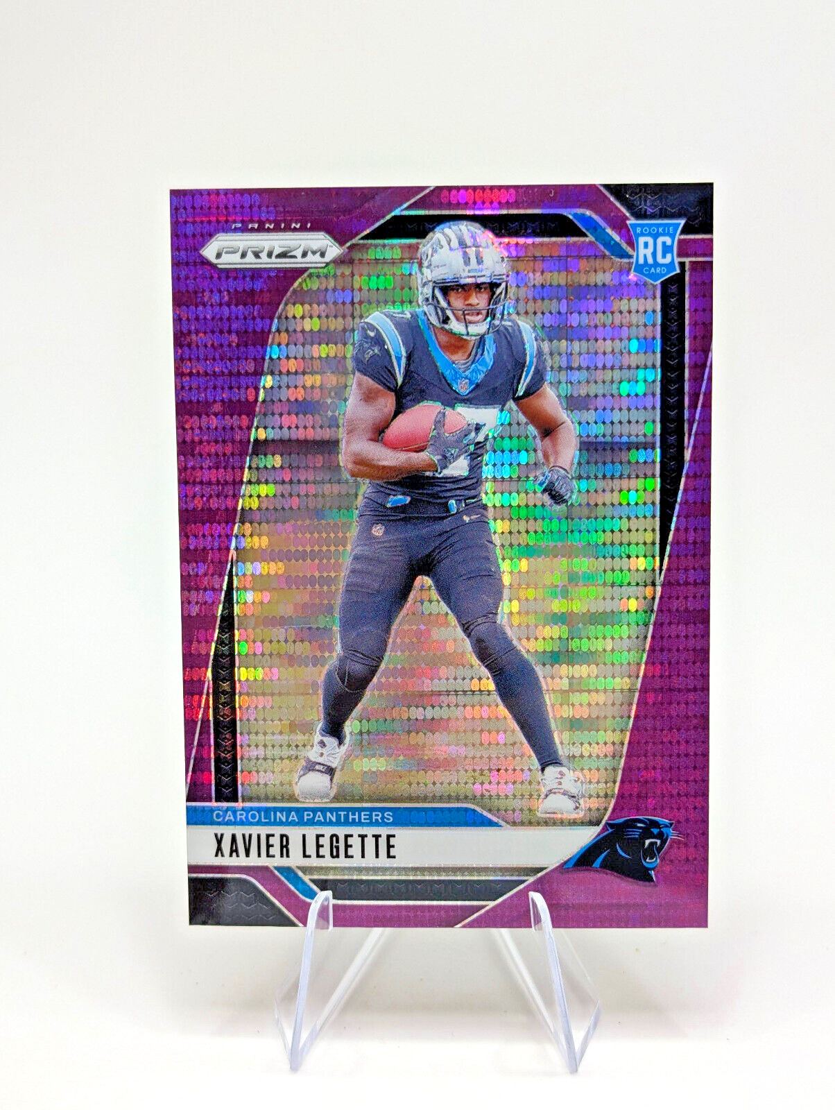 2024 Panini Prizm Football #398 Xavier Legette - Purple Pulsar Prizm