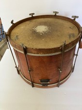 VINTAGE WFL DRUM CO. Wm F. LUDWIG MARCHING SNARE DRUM WESTBROOK CT DRUM CORPS