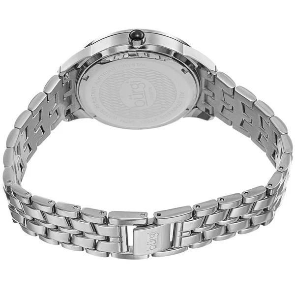 Reloj para mujer Burgi BUR106SS suizo de cuarzo con segundos subesfera bisel de cristal plateado Foto 2 de 4