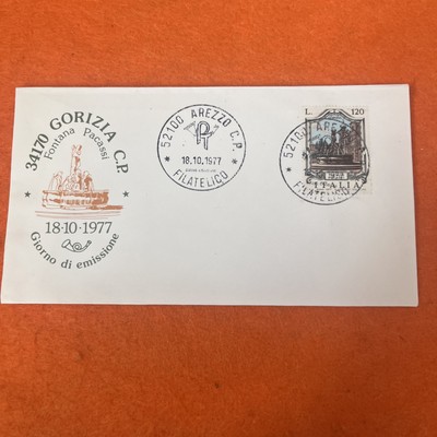 TASCHE FDC ERSTER TAG SAMMLUNG 34170 GORIZIA C.P. PACASSI BRUNNEN AUSGABE 