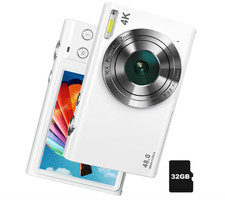 IGXHAVIZ Digital Camera, 4K Autofocus Vlogging Camera with Flash, 48MP