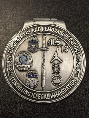 #ad #ad FHP ICE Task Force Officer Challenge Coin 3” Enforcement Removal Ops $100.00