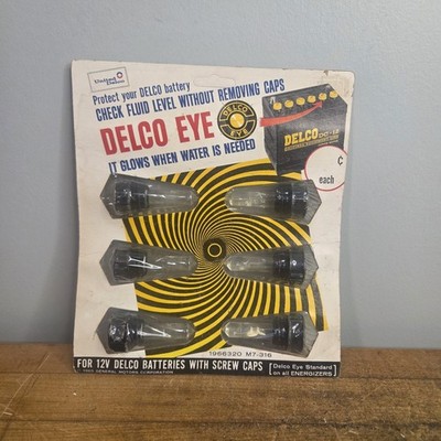 NOS Delco eye battery push caps. AC Delco Chevrolet GM 1965