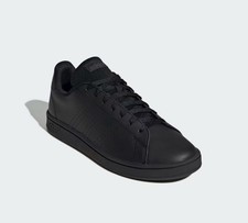 Image of Kids Adidas Advantage Base 2.0 J Black Sneakers Size Uk 13 K Eu 31 New In Box