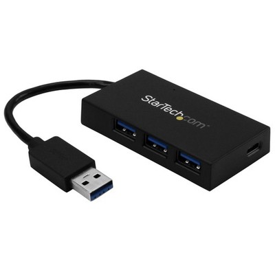StarTech USB 3.0 Hub 4-Port 1x USB-C 3x USB-A 5Gbit/s schwarz