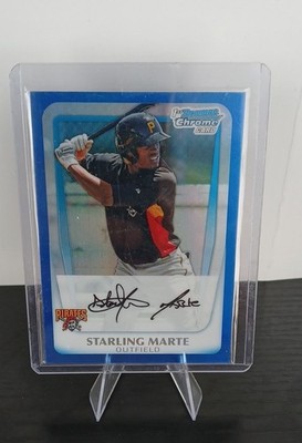 2011 Bowman Chrome - Prospects Starling Marte #BCP178 Blue Refractor /150 (RC)