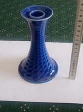 Vintage Portacandela Royal Copenaghen Candelabro Porcellana Ceramica Blu