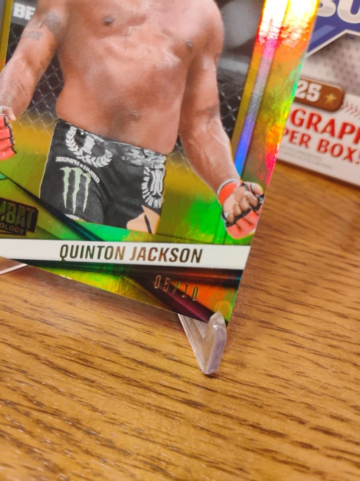 2025 PANINI COMBAT ANTHOLOGY QUINTON "RAMPAGE" JACKSON GOLD FOIL SSP 05/10 !! 🔥 - Image 3 of 4
