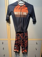 Wattie Ink Cycle Speedsuit Skinsuit Mens Medium Tight Lycra