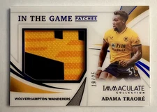 🔥2021 IMMACULATE IN THE GAME PATCHES /25 ADAMA TRAORE #IG-ATR WOLVERHAMPTON🔥