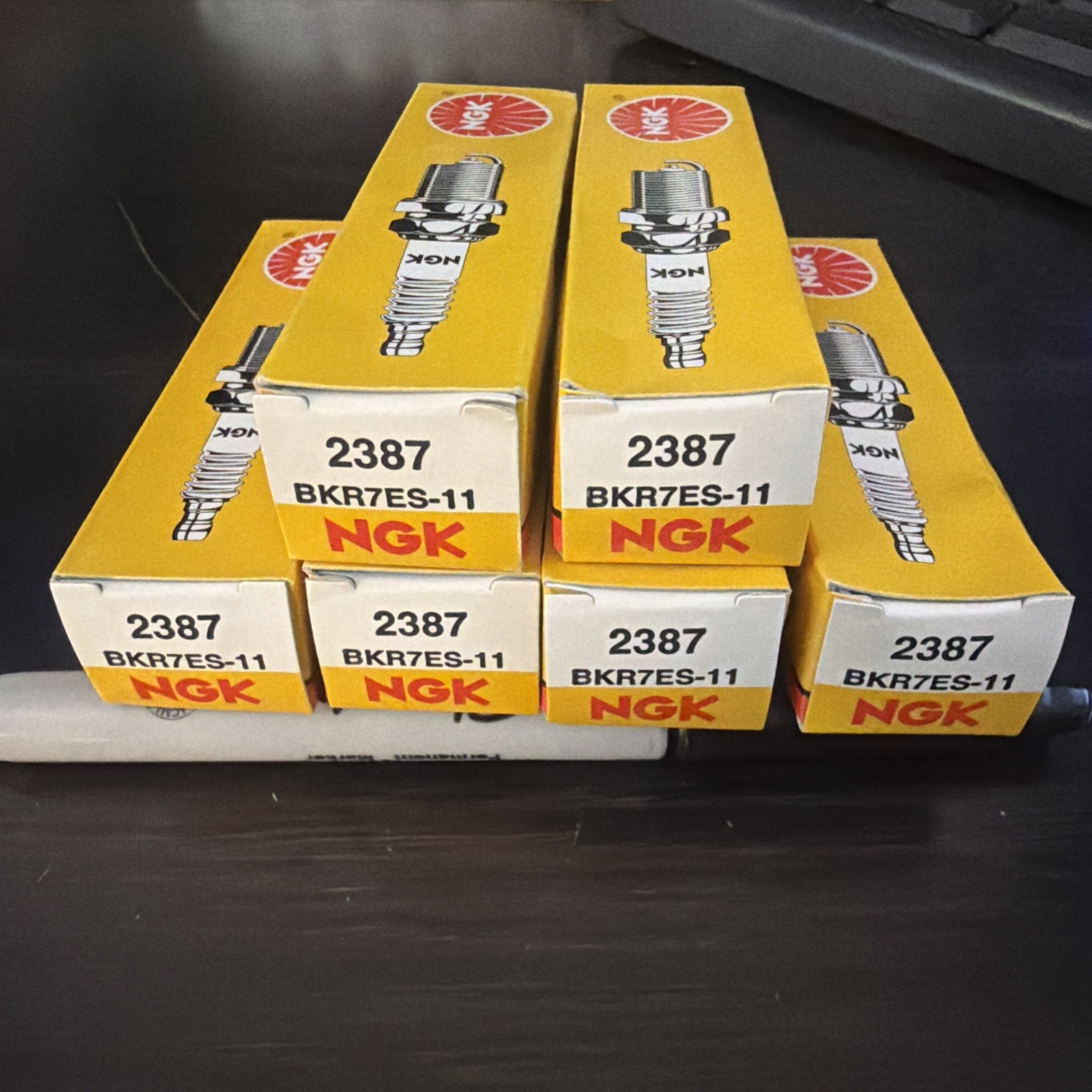 SET OF 6 BKR7ES-11 NGK Spark Plug 2387