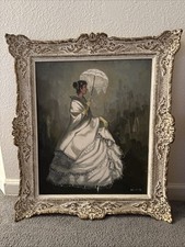 Hand Painted Oil Painting Ignacio Beller Lady...
