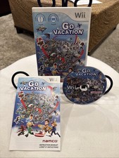 Go Vacation (Nintendo Wii, 2011) CIB! W/ Manual! Rare Title! Works! Free 📦! 🔥