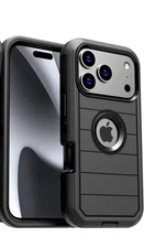 For iPhone 16 Pro Shockproof Case New Black NWT High Quality Phone Case