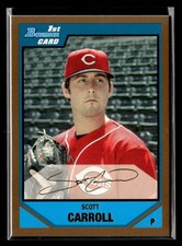 2007 Bowman Draft Picks & Prospects #BDPP31 Scott Carroll Prospects Gold