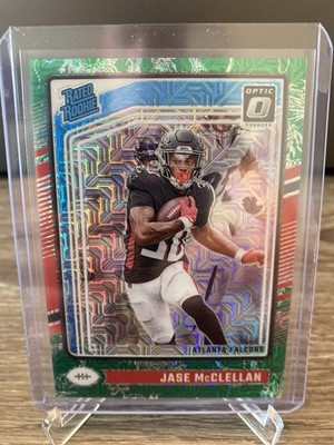 2024 Panini Donruss Optic Rated Rookie Jase McClellan #243 Dragon Prizm /24 (RC)