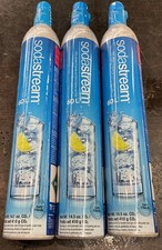 SodaStream CO2 Cylinders 60L Blue Lot of 3
