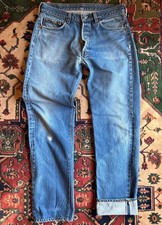 VINTAGE 1980 s REDLINE SELVEDGE DENIM LEVI 501 s 32x32