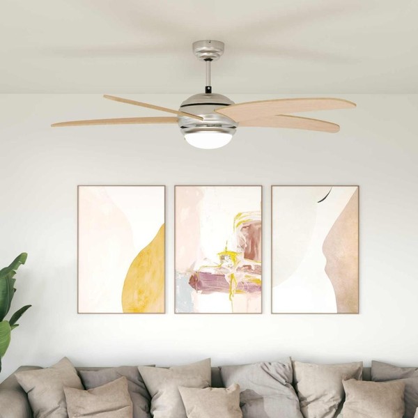 Deckenventilator Mit Licht Und Fernbedienung Ø 130 Cm Sonoma-image