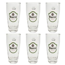 6x Barre Bräu Bierglas Glas Pils 0,2l Becher Bier Stange Gläser Biergläser