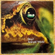 TOAD 1971 1st Pressing Vinyl 45 HALLELUJAH Swiss Prog Psych STAY!/ANIMALS' WORLD