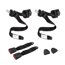 2 Set Universal 3 Point Retractable Seat Belts for Jeep CJ YJ Wrangler 1982-1995