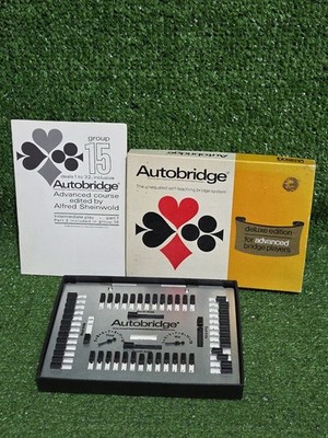 Vintage Autobridge Spiel Deluxe Edition für Fortgeschrittene Parker Bros 1969 sehr guter Zustand