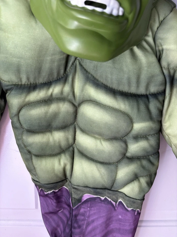 Kids Marvel Hulk Costume, Size Small - Image 3 of 4