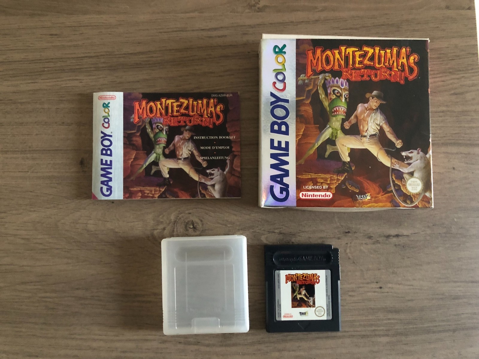 Jeu Nintendo Game Boy  Color - Montezuma's Return avec boîte et notice d'origine