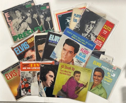Vintage Elvis Presley 45 Lot Of 16