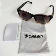 Meetsun Classic Style Womens Gradient Tinted Sunglasses Black/Brown