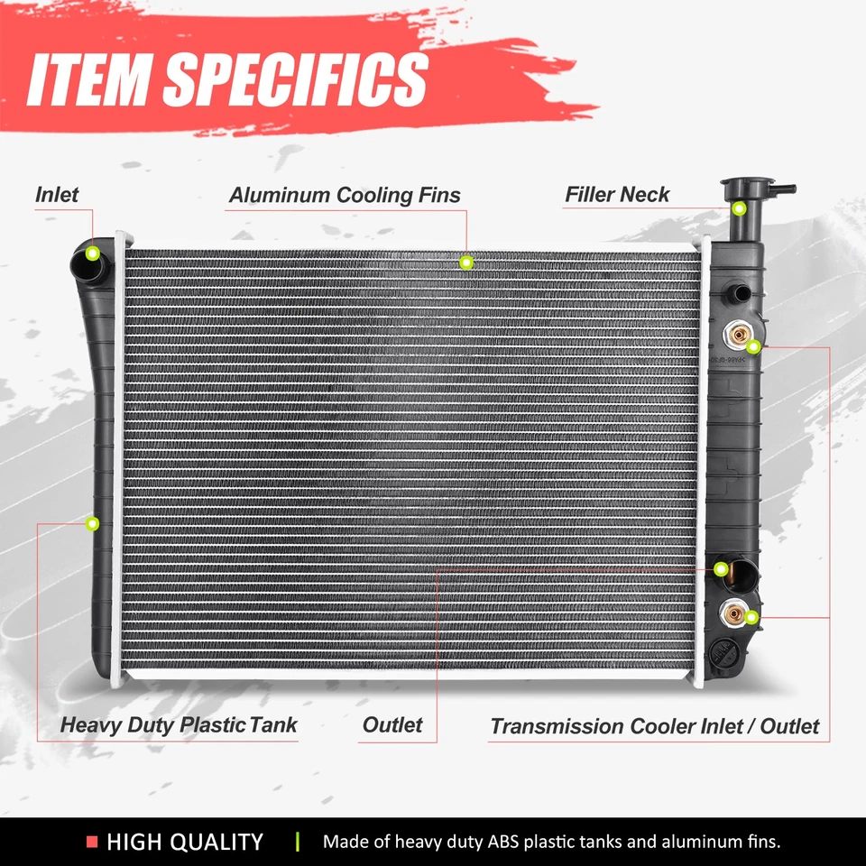 Радиатор с алюминиевым сердечником оригинальный стиль DPI 924 для Chevy Astro GMC Safari 2.5 4.3 85-94 - Изображение 2 из 4