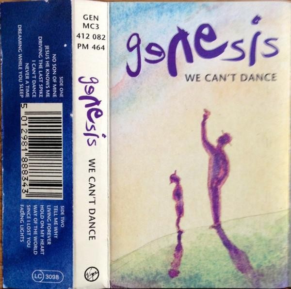 Genesis We Can't Dance cassette UK Virgin 1991 cassette clear shell with silver