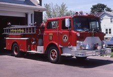 FIRE APPARATUS SLIDE COLUMBUS OH ENGINE 18 1971 MACK KODACHROME