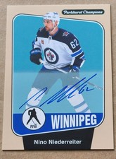 Nino Niederreiter 2024-25 Parkhurst Champions On Card Auto Winnipeg Jets