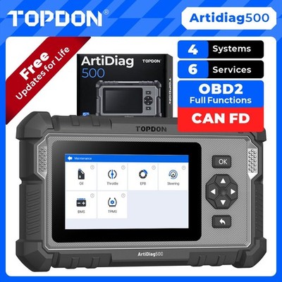  2025 TOPDON Flagship OBD2 Scanner Car Diagnostic Tool ArtiDiag500 2.0 CAN-FD