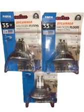 3-Pack Sylvania 35W 120V GU10 Twist-Lock 35PAR16/HAL/GU10FL Bulb